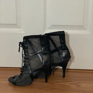 Women's Black Lace Up Boots